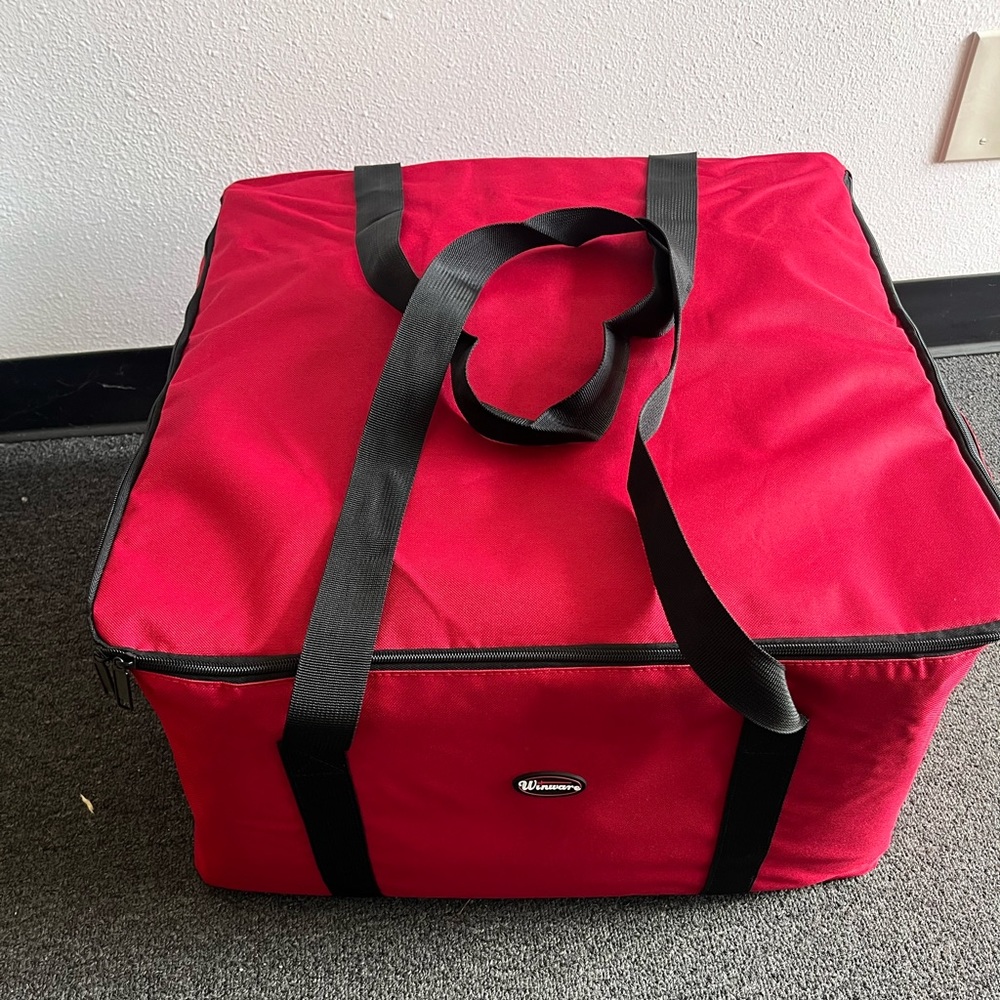 COPY - Hot Cold Insulated delivery/carrier bag. New 22 x 22 x 12 Two Strapes Ha…